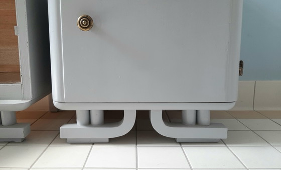 2 Nachtkastjes Art Deco Jaren '30 – Marble, Wood (photo 5 of 15)