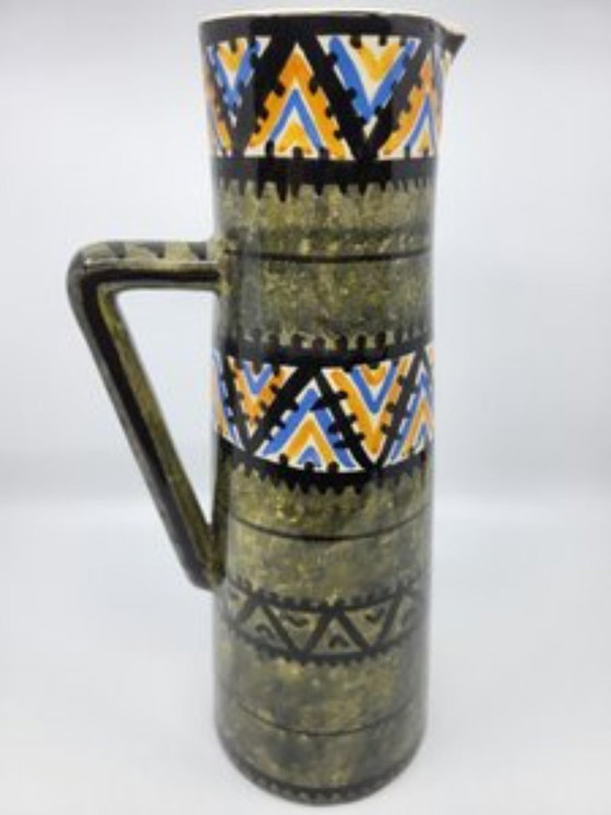 Image 1 of Vaso Pichet Kercy Quimper di Simone Carrié per Elchinger Francia 1950