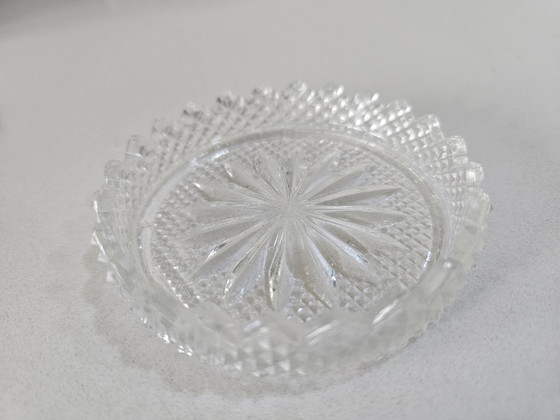Image 1 of Dessous de verre en cristal taillé dans une boîte