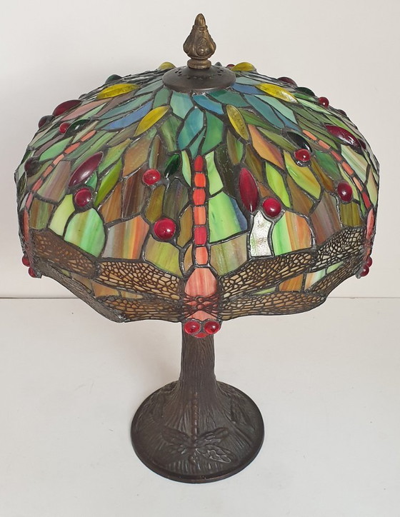 Image 1 of Tiffany table lamp 6 Dragonfly