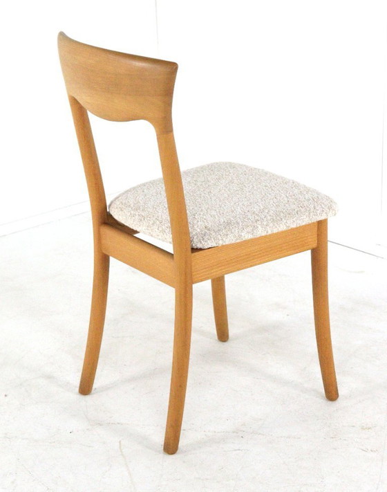 Image 1 of Set van 6 Juul Kristensen JK Denmark stoelen eetkamerstoelen vintage gestoffeerd