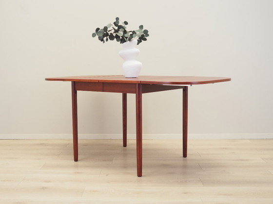 Image 1 of Table en acajou, design danois, années 1970, production : Danemark