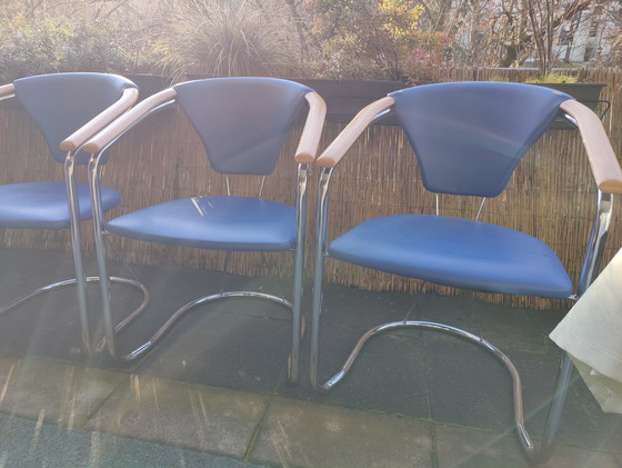 Image 1 of Design vintage classique | Pièce de collection des années 90 | Bois véritable et chrome