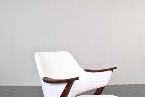 Fauteuils Norvégiens en Teck Mid-Century Knott de Brunstad Møbelfabrikk, années 60, Lot de 2 – Textile, Wood (photo 11 of 16)