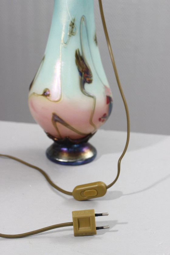 Image 1 of Pascal Guyot & Bernard Aconito in Biot - Large glass paste lamp base, 1990