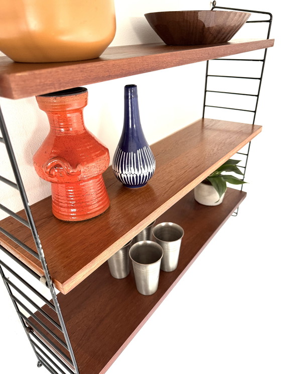 Image 1 of Vintage teak wall rack, Nisse String '60