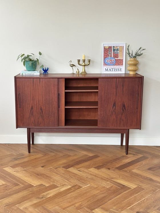 Mobile pensile vintage in legno di teak danese, anni '50/'60/'70 – Credenze alte, Wood (photo 10 of 15)