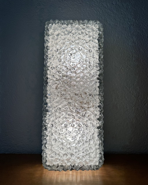 60s industrial-style holophane wall lamp