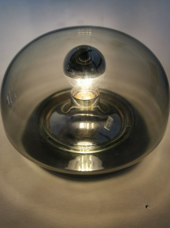 Image 1 of Lámpara de pared estilo era espacial de los años 70 de Glashütte Limburg.