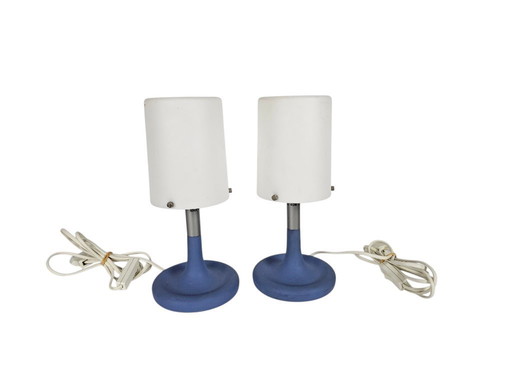 Ikea - Sweden - B0010 - table lamps (2) - plastic design - 90's