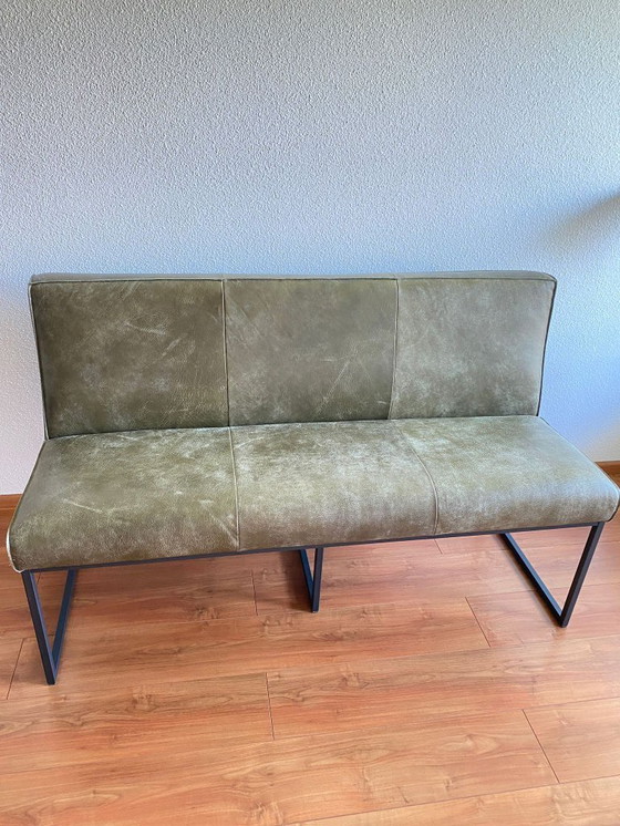 Image 1 of dining room bench + 2 dining room chairs (set) & dining table