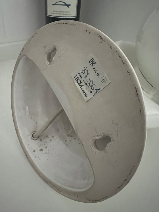 Image 1 of Leola leuchte keramieken hand met bol jaren 70