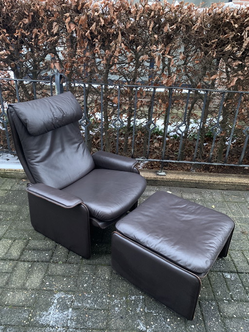 De Sede DS61 Liegesessel und Ottomane 