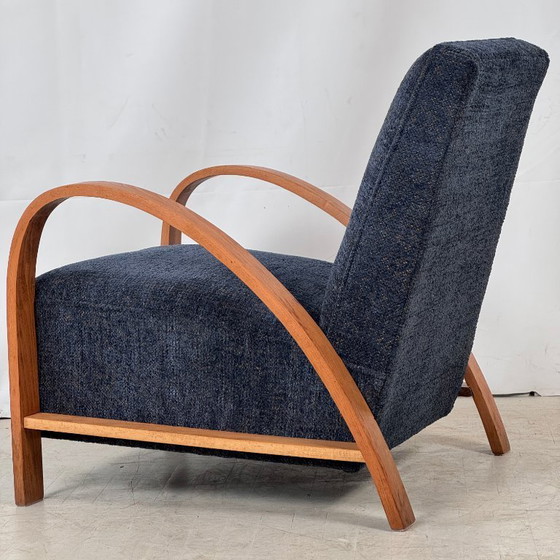 Image 1 of French Art Deco Armchair, 1930s – Fully Refurbished