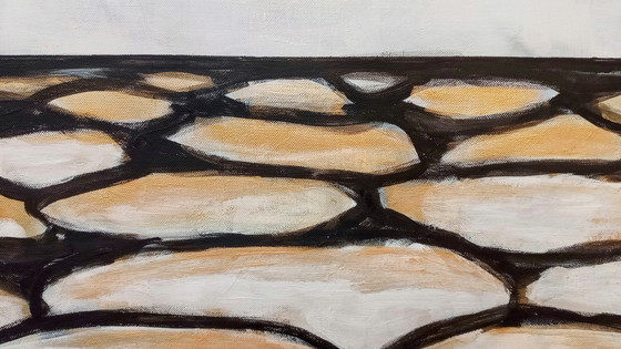 Image 1 of T. van Steenbergen "GOLD" 100 x 100 cm