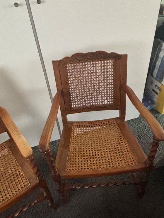 2 Antieke Stoeltjes – Fauteuils, Wood (photo 4 of 8)