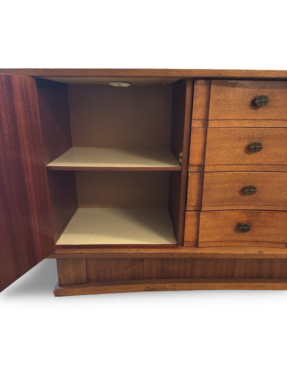 Image 1 of Vintage wooden sideboard with special details, 1950s
