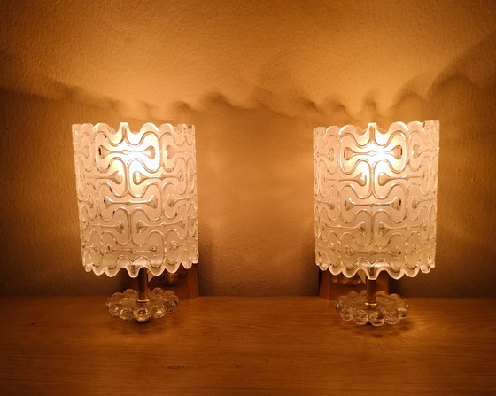 Image 1 of Kalmar Franken - Pair of Wall Lights

Textured Glass - Austria - 1960s