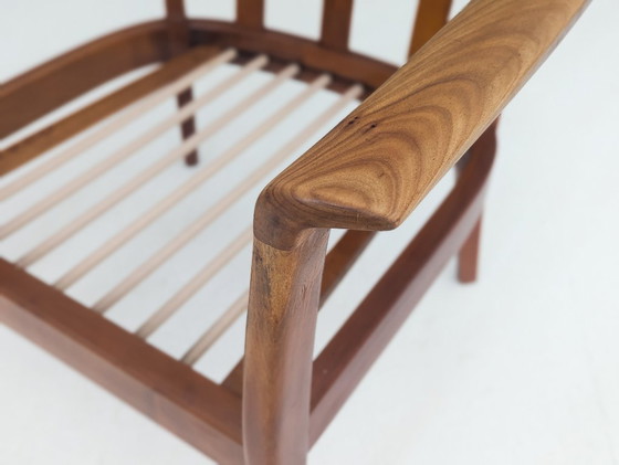 Image 1 of Poltrone in legno di ciliegio Wilhelm Knoll di metà secolo, Germania, anni '60