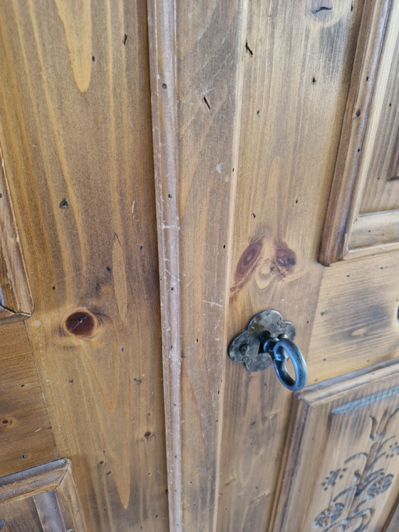 Voglauer Anno 1600 Massivholzschrank Kleiderschrank, Kleiderschränke, Metall, Braun (Foto 3 von 6)