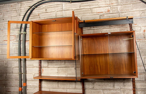 A Danish teak modular shelf by Poul Cadovius for Cado 1960.