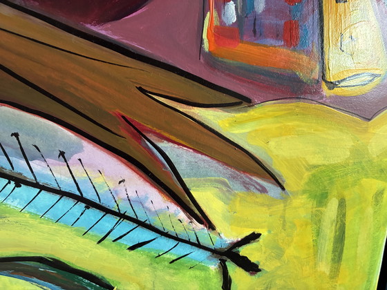 Image 1 of Acrílico sobre papel pintado Annelies van Biesbergen 147x105