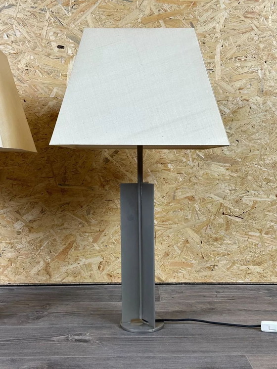 Image 1 of 2x 60er 70er Jahre XL Tischlampe Tischleuchte Aluminium Metall Space Age Design