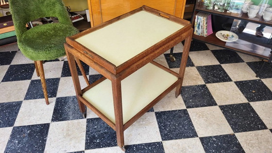 Tavolo di servizio legno & formica anni '50 – Carrelli bar, Wood, Vintage (photo 5 of 8)
