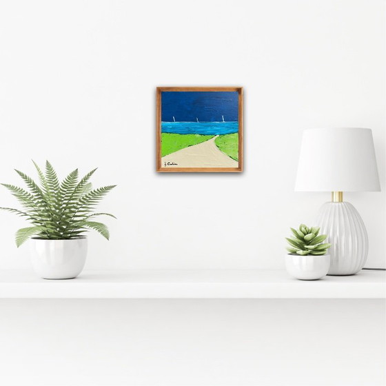 Image 1 of Acryl auf bespanntem Keilrahmen.  Format 20x20 cm.