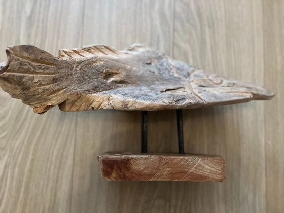 Unique driftwood sculpture, object, fish on a stand – Decorative Objects (photo 4 of 8)