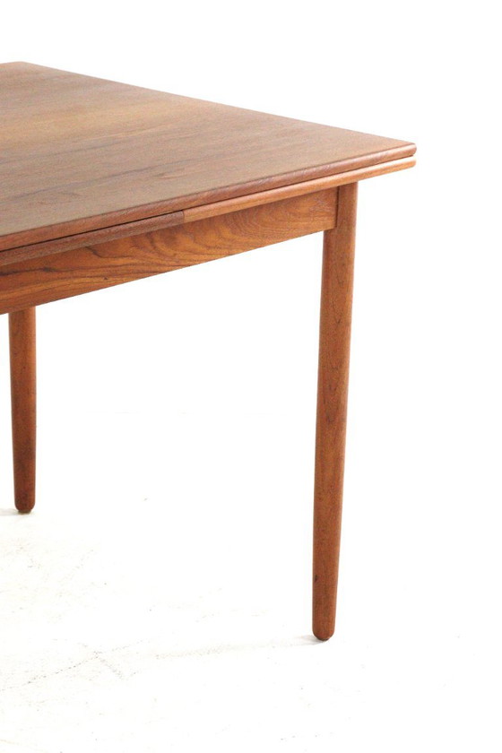 Rechthoekige Verlengbare Deense Eettafel 'Vejen' Vintage Gerestaureerd – Wood (photo 9 of 15)