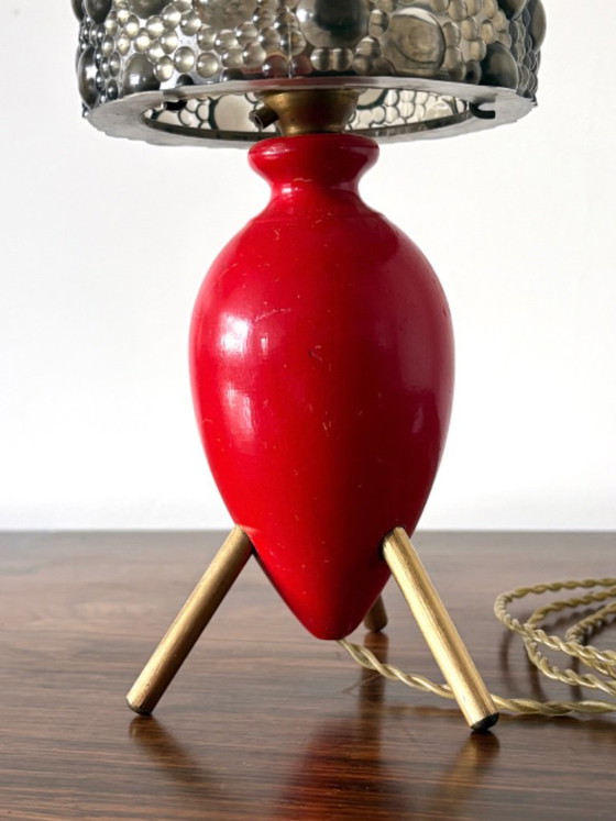 Mini lampe de table rétro vintage des années 50/60 – Bois (photo 6 of 9)