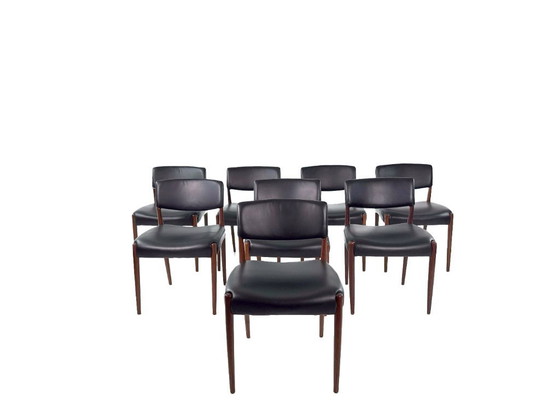 Image 1 of Set di 8 sedie danesi in teak di Aksel Bender Madsen e Ejnar Larsen