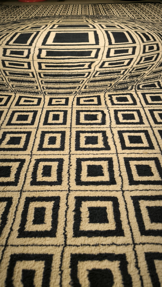 Image 1 of Tappeto Op-Art "Vega" nello stile di Vasarely, anni '70