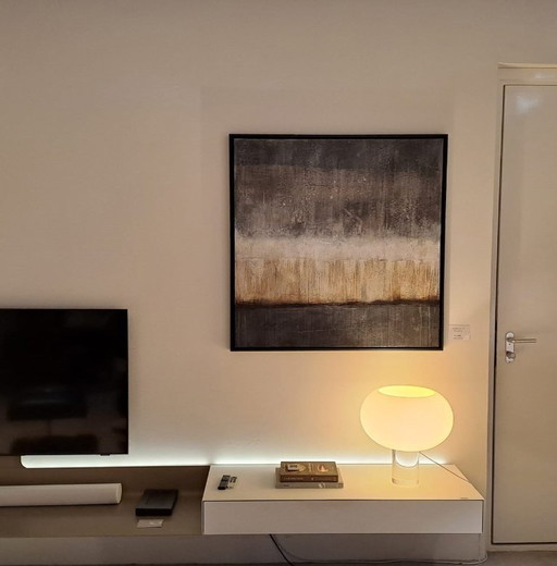 Frances Eckhardt - handgemaakte kunst abstract modern hedendaags schilderij 100x100 ingelijst