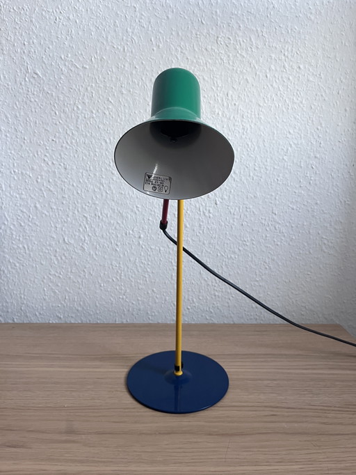 Vintage Veneta Lumi Z1-90 tafellamp | Memphis-stijl | Italiaans design uit de jaren 80/90 | Meerkleurig