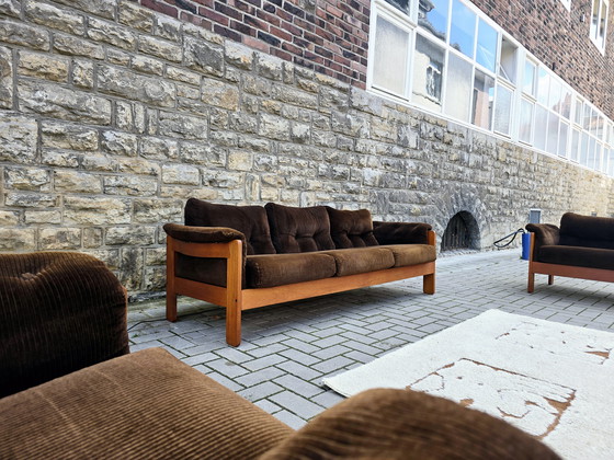 Image 1 of Niels Eilersen jaren 60 bankenset, mid-century jaren 70 zitgroep, suite, bankstel, fauteuils, banken