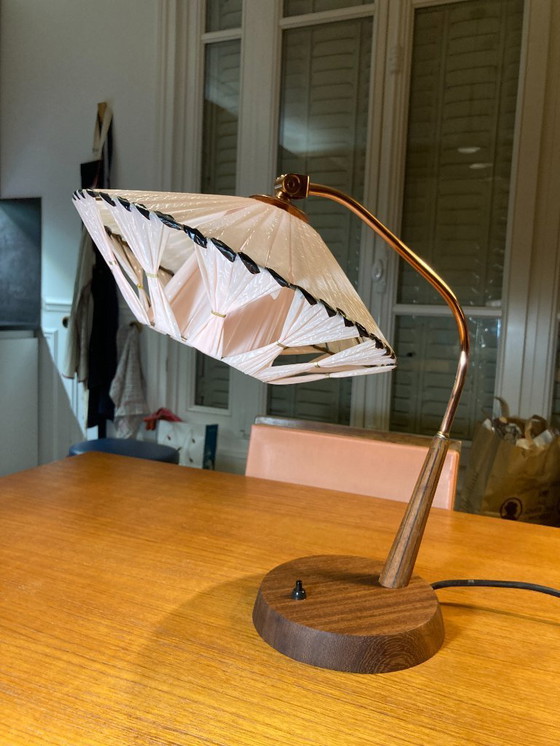 Image 1 of Lampada da tavolo Temde Leuchten in teak e ottone