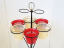 Supporto per piante, portavaso, fioriera, stile vintage anni '50 Rockabilly anni '50
