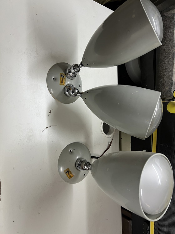 Lot De 3 Spots Appliques / Plafonniers Vintage Philips – Années 1950 – Metal, Chrome (photo 5 of 7)