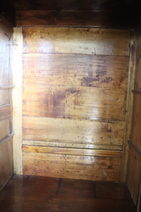 Image 1 of Large Wardrobe 4 Doors in Solid Walnut, Italy 19th Century