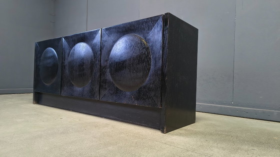 Image 1 of Black brutalist sideboard, 1970s 