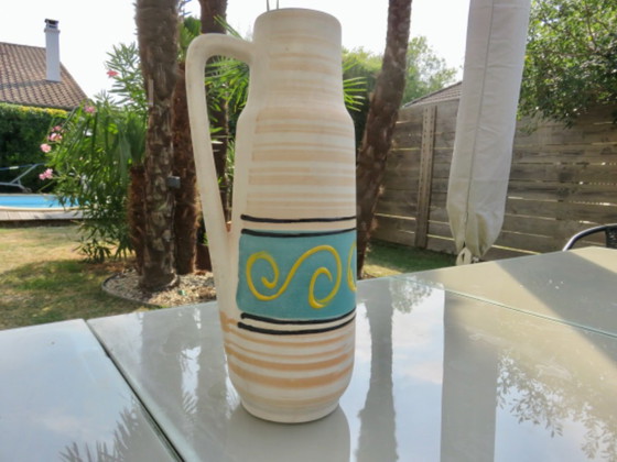 Ceramic Vase with Handle "Germany" 1970 (photo 5 of 9)