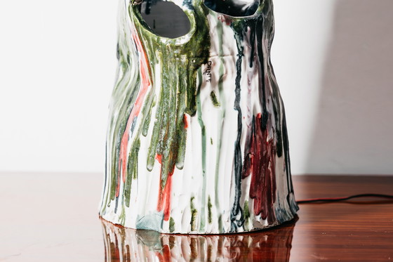 Image 1 of Ernesto Treccani Attr. Ceramic Table/Floor Lamp Modern Design