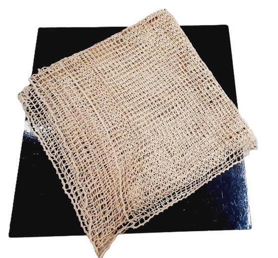 Image 1 of Grande nappe vintage crochetée à la main 177x82 cm