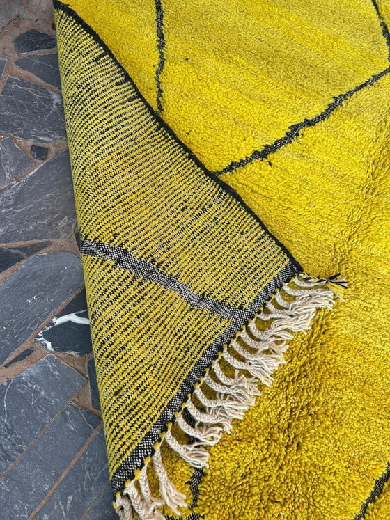 Traditioneel geel Berberkleed van natuurlijke wol, 150 cm x 250 cm – Accupunto, Vloerkleden en tapijten, Wool (photo 6 of 8)