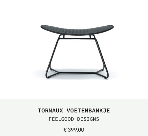 Fauteuil lounge Feelgood Design + repose-pieds pour intérieur et extérieur – Metal, Plastic (photo 2 of 5)