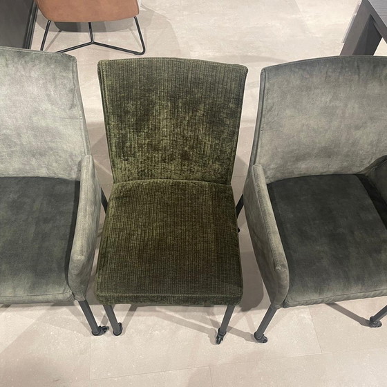Image 1 of Eetbank + 3 Fauteuils Nadia