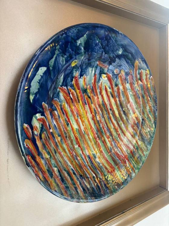 Assiette en céramique « Champ de pain » de Mario Schifano, années 1970 – Objets déco, Ceramic, Pop Art (photo 6 of 9)