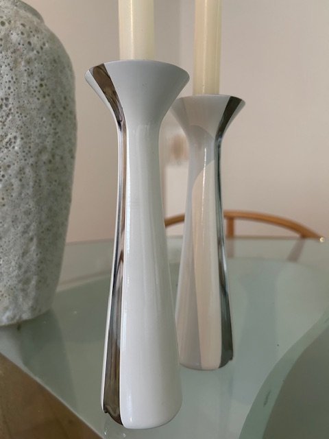 Image 1 of 2x Maria Berntsen (Denemarken) kandelaar